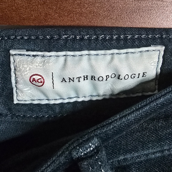 Anthropologie Green Velvet High-rise Stevie Ankle Straight Pants Size 28R - Picture 4 of 6